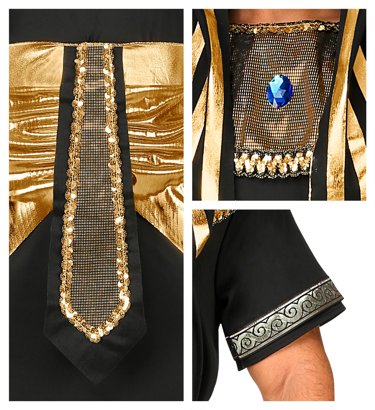 Vestito Carnevale Faraone Costume Travestimento Carnevale Uomo - 0794