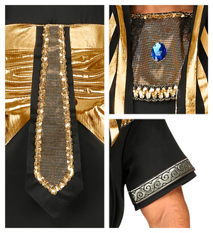 Vestito Carnevale Faraone Costume Travestimento Carnevale Uomo - 0794