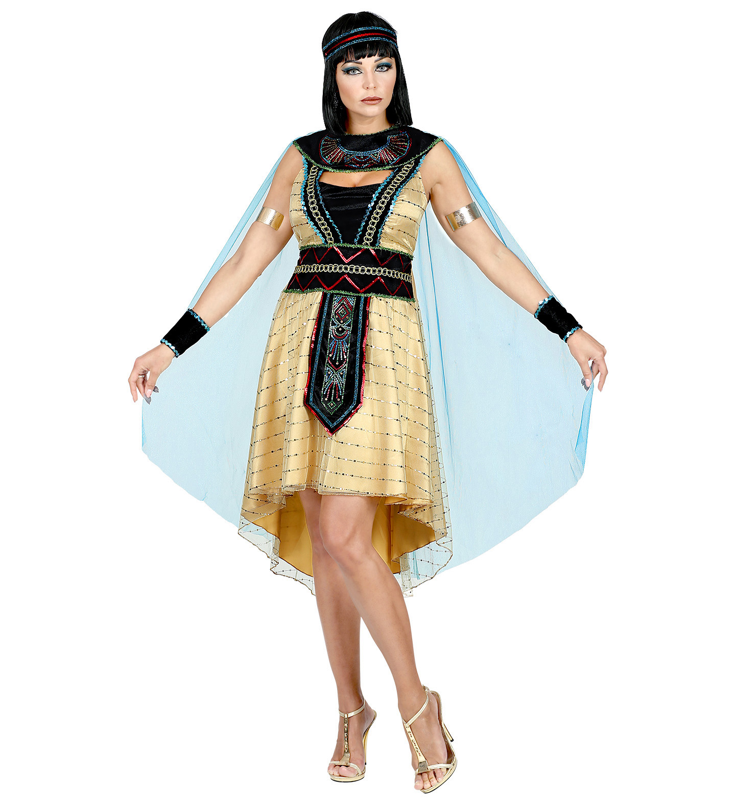 Vestito Carnevale Regina Egiziana Travestimento Costume Carnevale Adulto - 0804