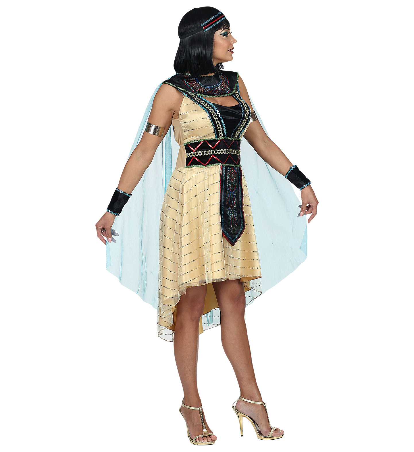 Vestito Carnevale Regina Egiziana Travestimento Costume Carnevale Adulto - 0804