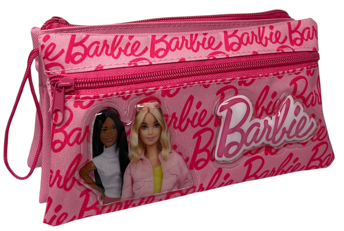 Tombolino Barbie 3 Scomparti Bustina Astuccio Portacolori 22 CM - 674297