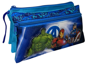 Tombolino Avengers MARVEL 3 Scomparti Bustina Astuccio Portacolori 22 CM - Av0997