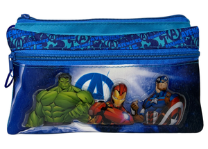 Tombolino Avengers MARVEL 3 Scomparti Bustina Astuccio Portacolori 22 CM - Av0997