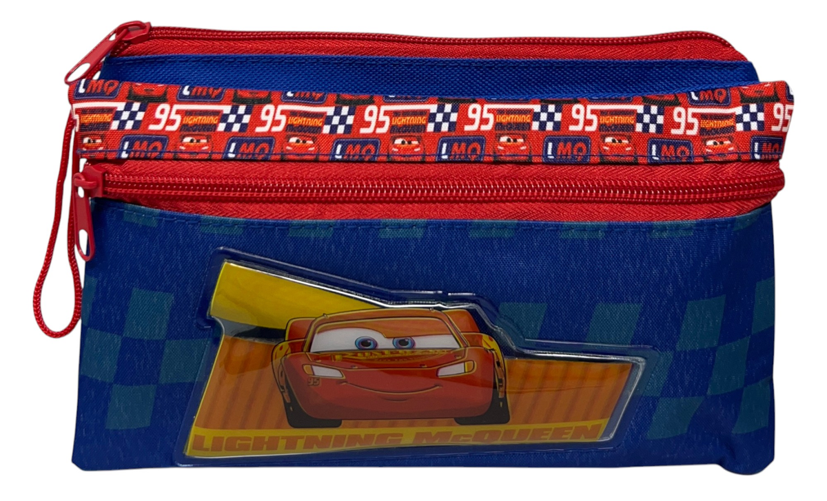 Tombolino Cars DISNEY 3 Scomparti Bustina Astuccio Portacolori 22 CM - Ca0997