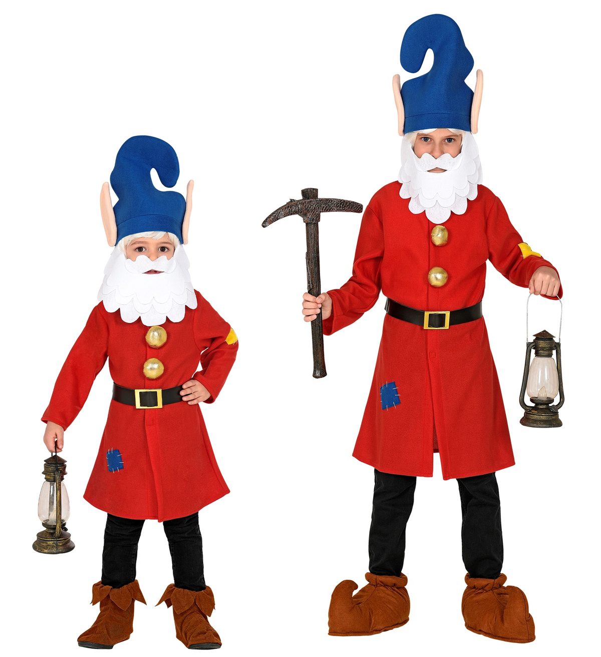 Costume Vestito Gnomo Travestimento per Bambini Carnevale Cosplay - 1063