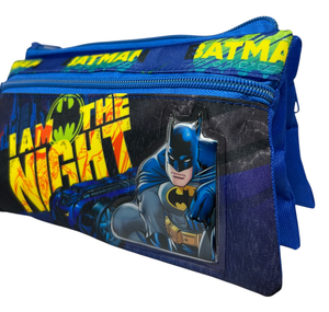 Tombolino Batman 3 Scomparti Bustina Astuccio Portacolori 22 CM - Ba0997
