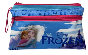 Tombolino Frozen DISNEY 3 Scomparti Bustina Astuccio Portacolori 22 CM - Fr0997