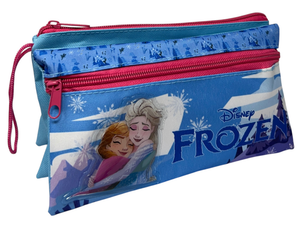 Tombolino Frozen DISNEY 3 Scomparti Bustina Astuccio Portacolori 22 CM - Fr0997