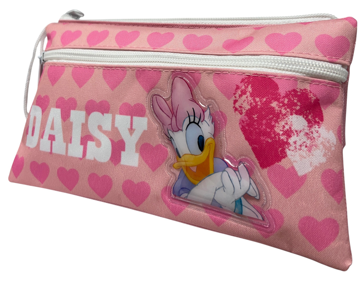 Tombolino Paperina DISNEY 3 Scomparti Bustina Astuccio Portacolori 22 CM - Dsy0997