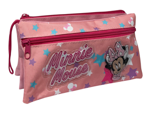 Tombolino Minnie Mouse DISNEY 3 Scomparti Bustina Astuccio Portacolori 22 CM - Min0997
