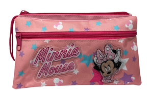 Tombolino Minnie Mouse DISNEY 3 Scomparti Bustina Astuccio Portacolori 22 CM - Min0997