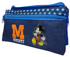Tombolino Topolino DISNEY 3 Scomparti Bustina Astuccio Portacolori 22 CM - Mic0997