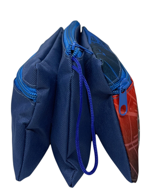 Tombolino Spiderman MARVEL 3 Scomparti Bustina Astuccio Portacolori 22 CM - Sp0997