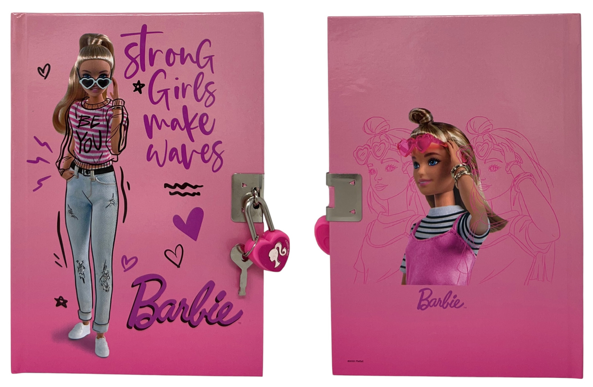 Diario Segreto Barbie con Lucchetto Penna Magica e Adesivi in Confezione - Br0822