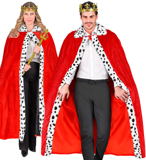 Mantello Reale Rosso 140 CM Accessori per Travestimento Carnevale Halloween - 21422