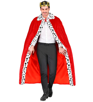 Mantello Reale Rosso 140 CM Accessori per Travestimento Carnevale Halloween - 21422