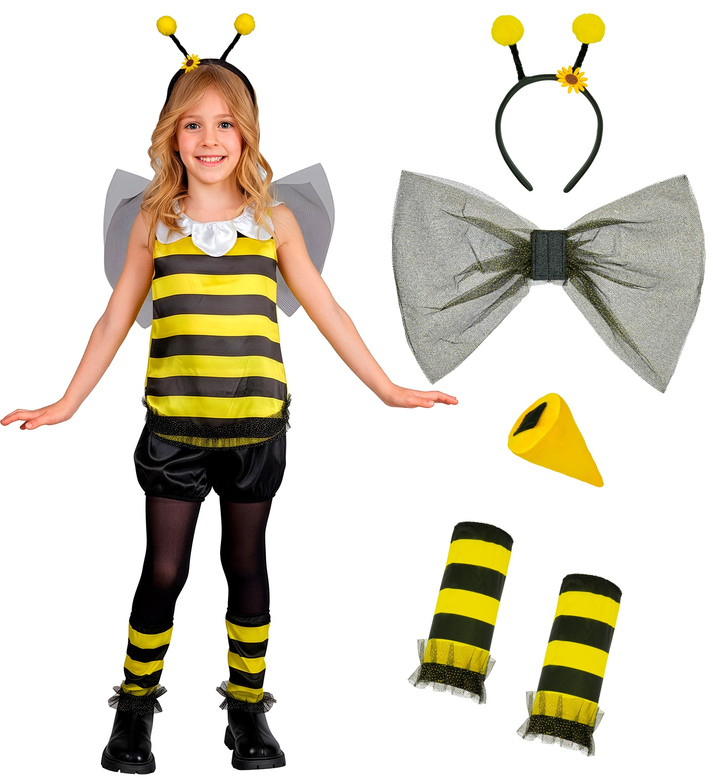 Vestito Carnevale Ape Travestimento Costume per Bambini Feste a Tema - 2148