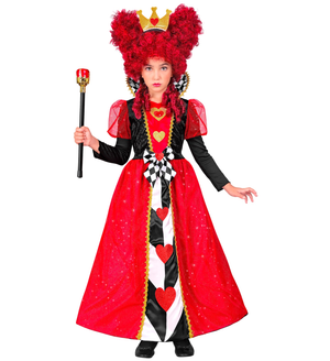 Vestito Carnevale Regina di Cuori Travestimento Costume per Bambini Feste a Tema - 2235