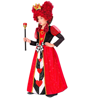 Vestito Carnevale Regina di Cuori Travestimento Costume per Bambini Feste a Tema - 2235