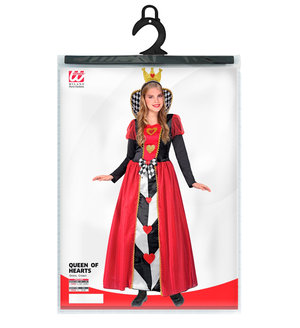 Vestito Carnevale Regina di Cuori Travestimento Costume per Bambini Feste a Tema - 2235