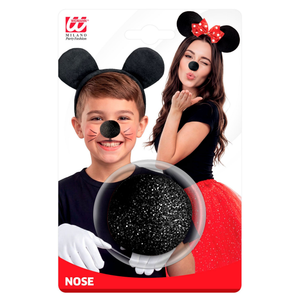 Naso Topo in Spugna Accessori per Abito Vestito Travestimento Carnevale - 2286t