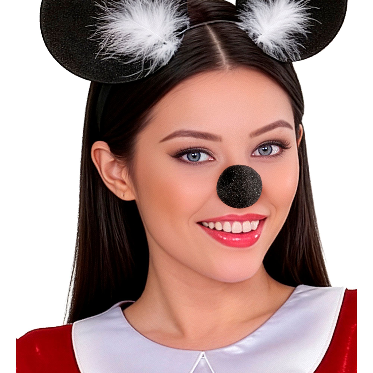 Naso Topo in Spugna Accessori per Abito Vestito Travestimento Carnevale - 2286t