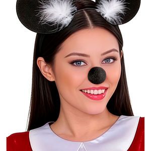 Naso Topo in Spugna Accessori per Abito Vestito Travestimento Carnevale - 2286t