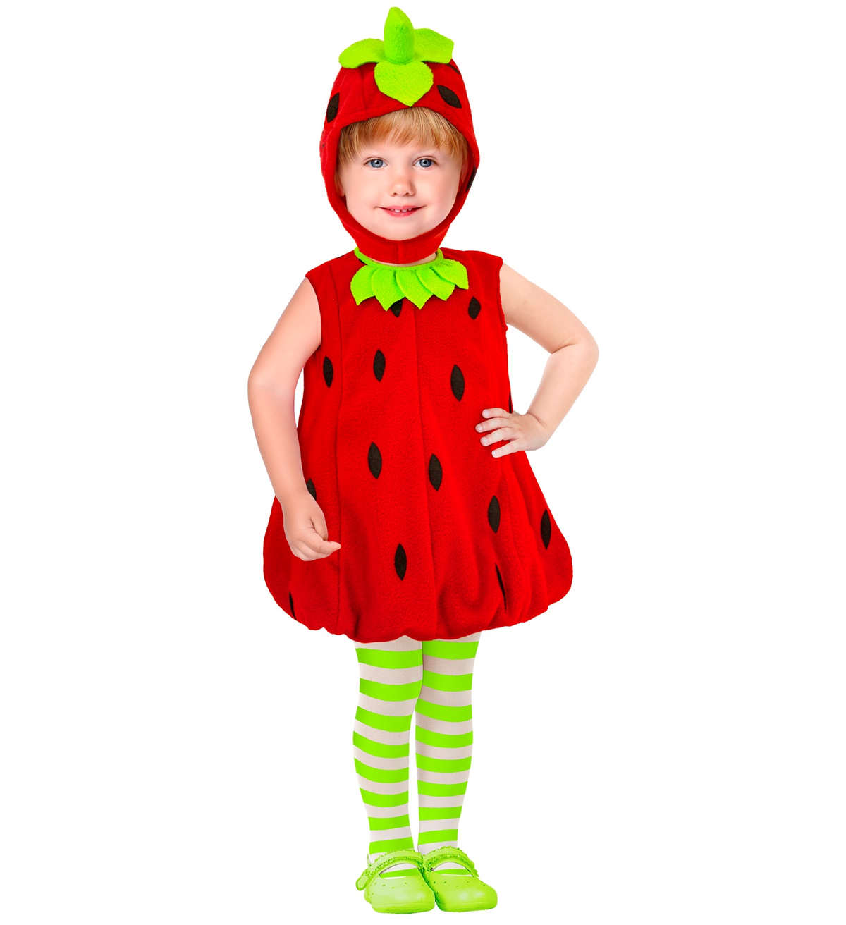 Vestito Carnevale Fragola Travestimento Costume per Bambini Feste a Tema - 2607
