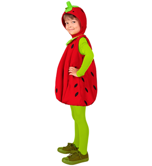 Vestito Carnevale Fragola Travestimento Costume per Bambini Feste a Tema - 2607