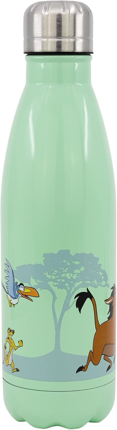 Borraccia Simba Re Leone in Acciaio Inox DISNEY Bottiglia con Tappo a Vite 780 Ml. - 17061