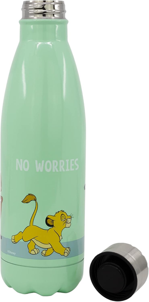 Borraccia Simba Re Leone in Acciaio Inox DISNEY Bottiglia con Tappo a Vite 780 Ml. - 17061