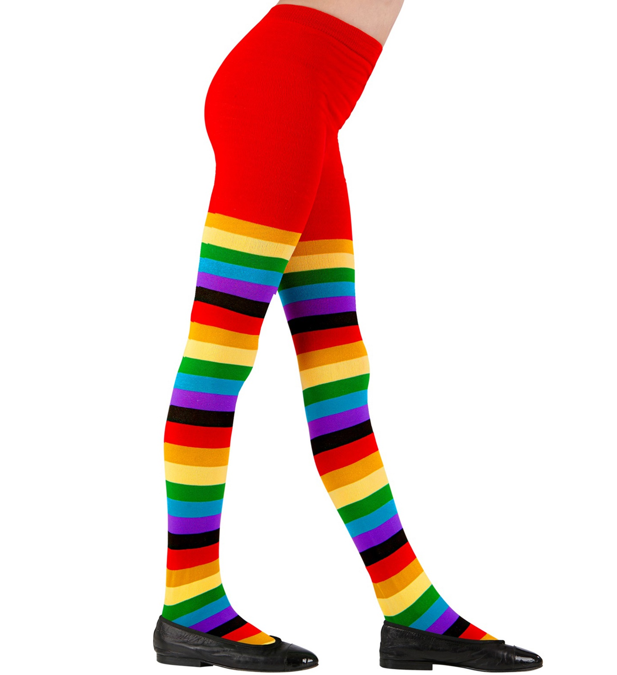 Calze Arcobaleno Collant 75 Den per Bambini Accessorio Halloween Carnevale - 3001