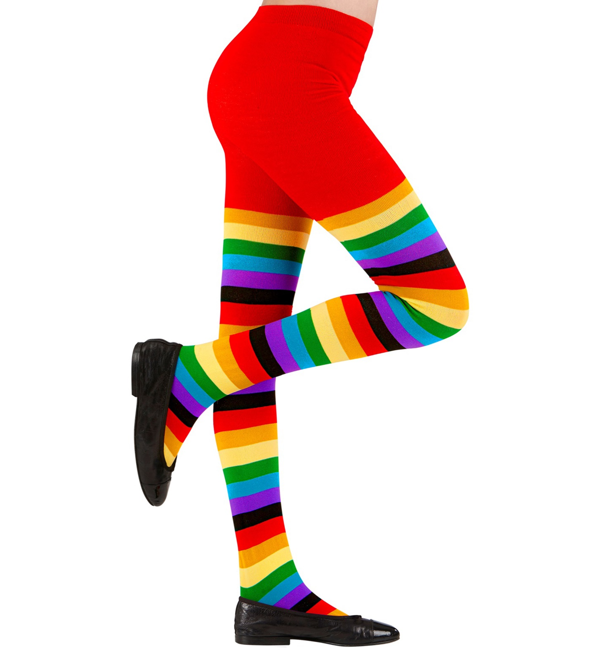 Calze Arcobaleno Collant 75 Den per Bambini Accessorio Halloween Carnevale - 3001