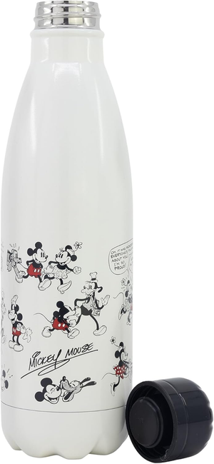 Borraccia Topolino e Amici Vintage in Acciaio Inox DISNEY Bottiglia con Tappo a Vite 780 Ml. - 75566
