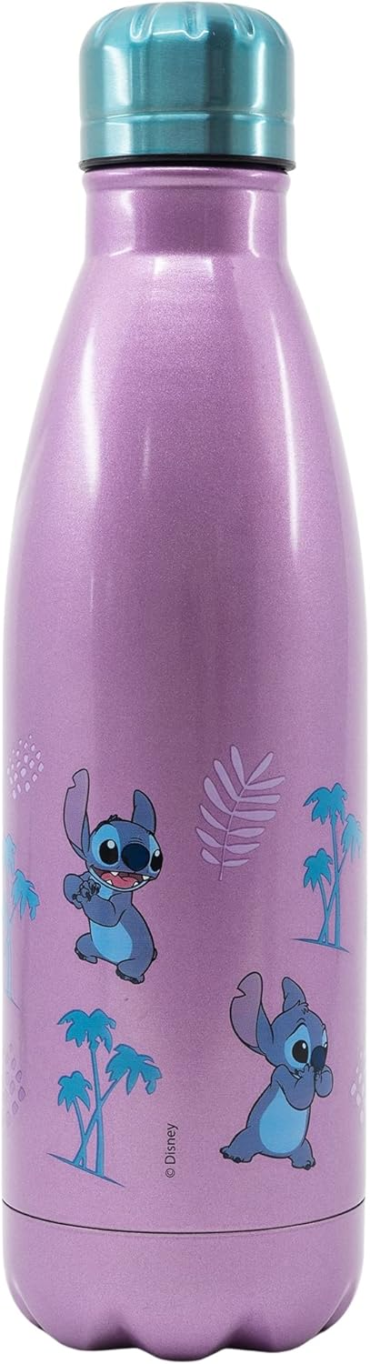Borraccia Stitch in Acciaio Inox DISNEY Bottiglia con Tappo a Vite 780 Ml. - 01361