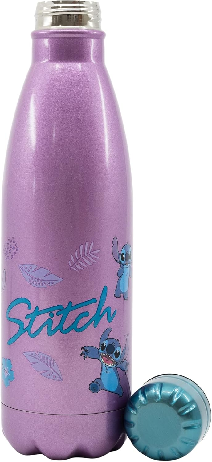 Borraccia Stitch in Acciaio Inox DISNEY Bottiglia con Tappo a Vite 780 Ml. - 01361