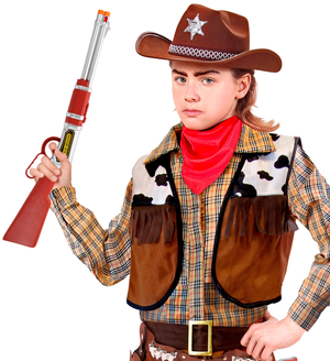 Fucile Cowboy 63 CM Accessori per Abito Vestito Travestimento Carnevale Bambino - 30294