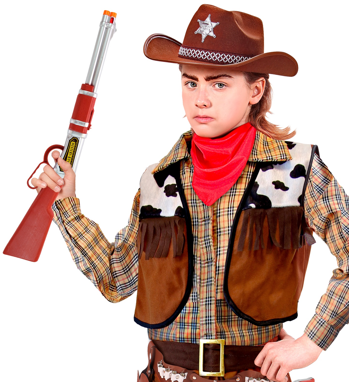 Fucile Cowboy 63 CM Accessori per Abito Vestito Travestimento Carnevale Bambino - 30294