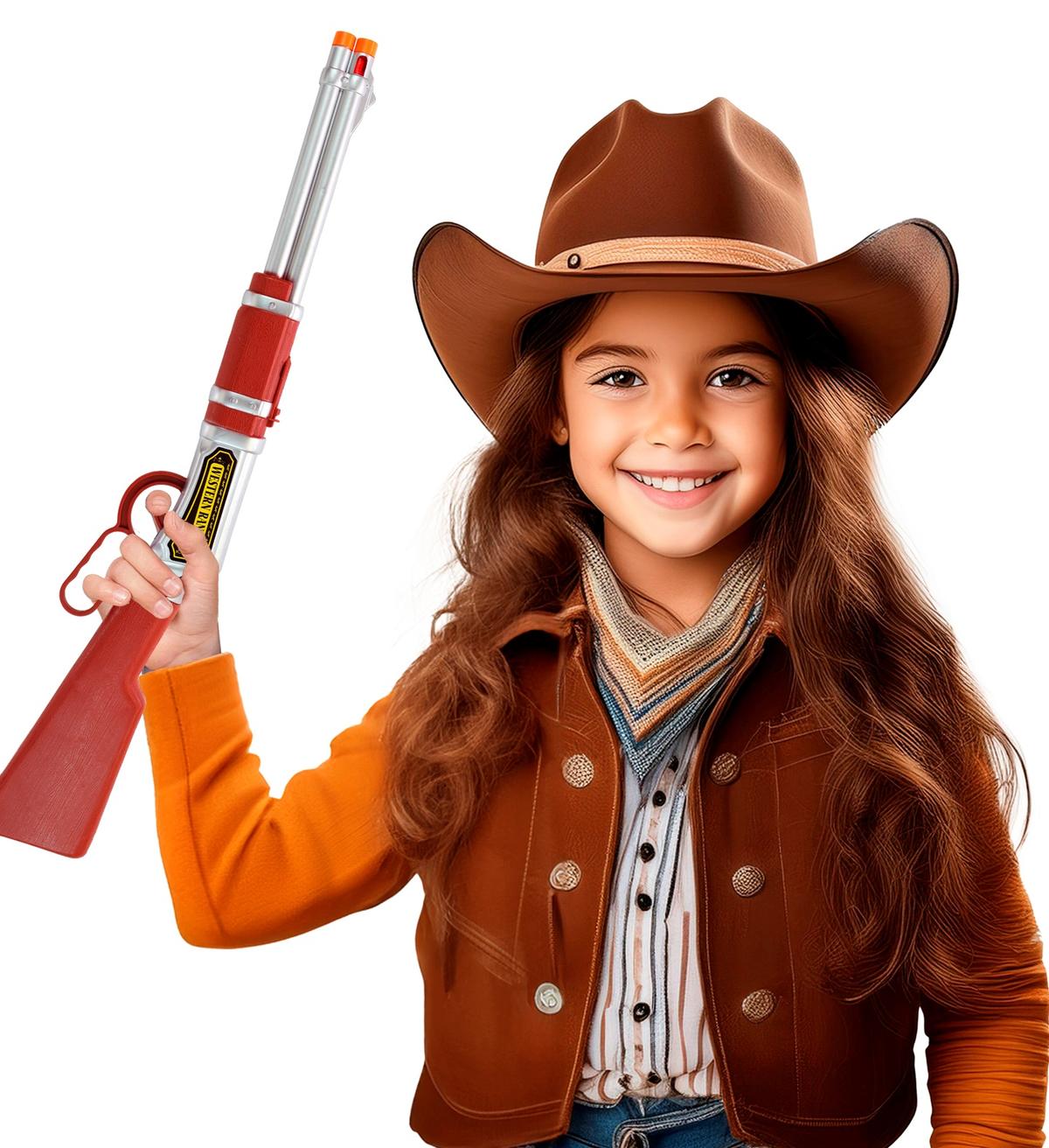 Fucile Cowboy 63 CM Accessori per Abito Vestito Travestimento Carnevale Bambino - 30294