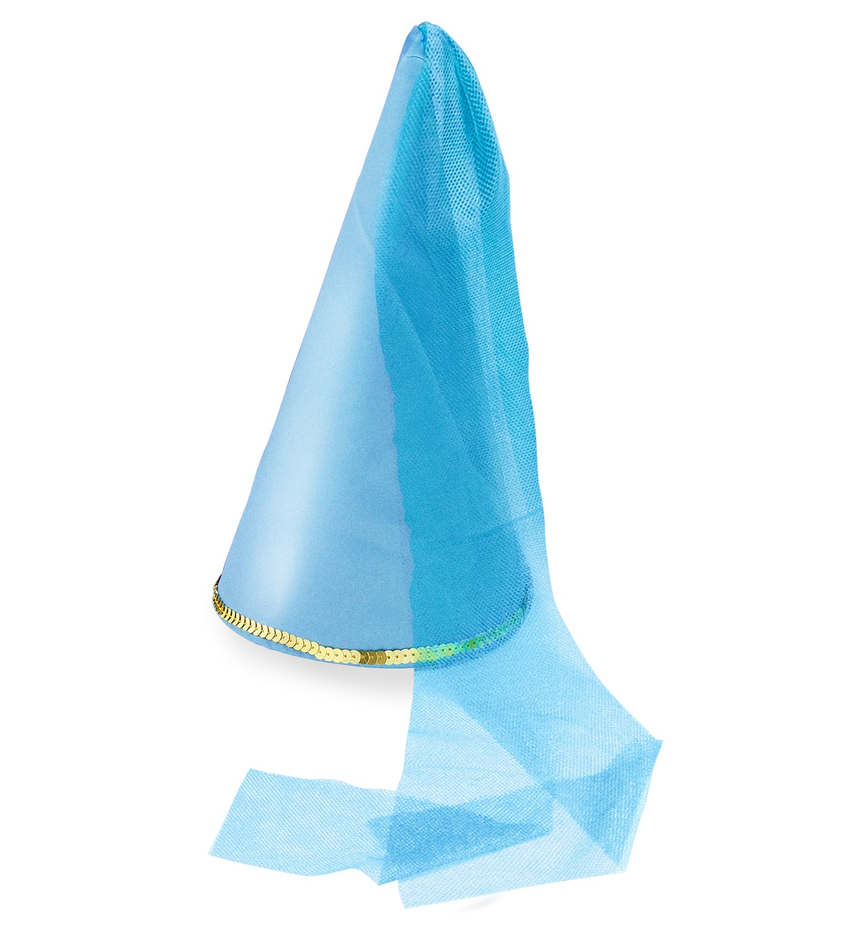 Cappello da Fatina in Raso con Velo Accessori per Abito Vestito Travestimento Carnevale - 34071