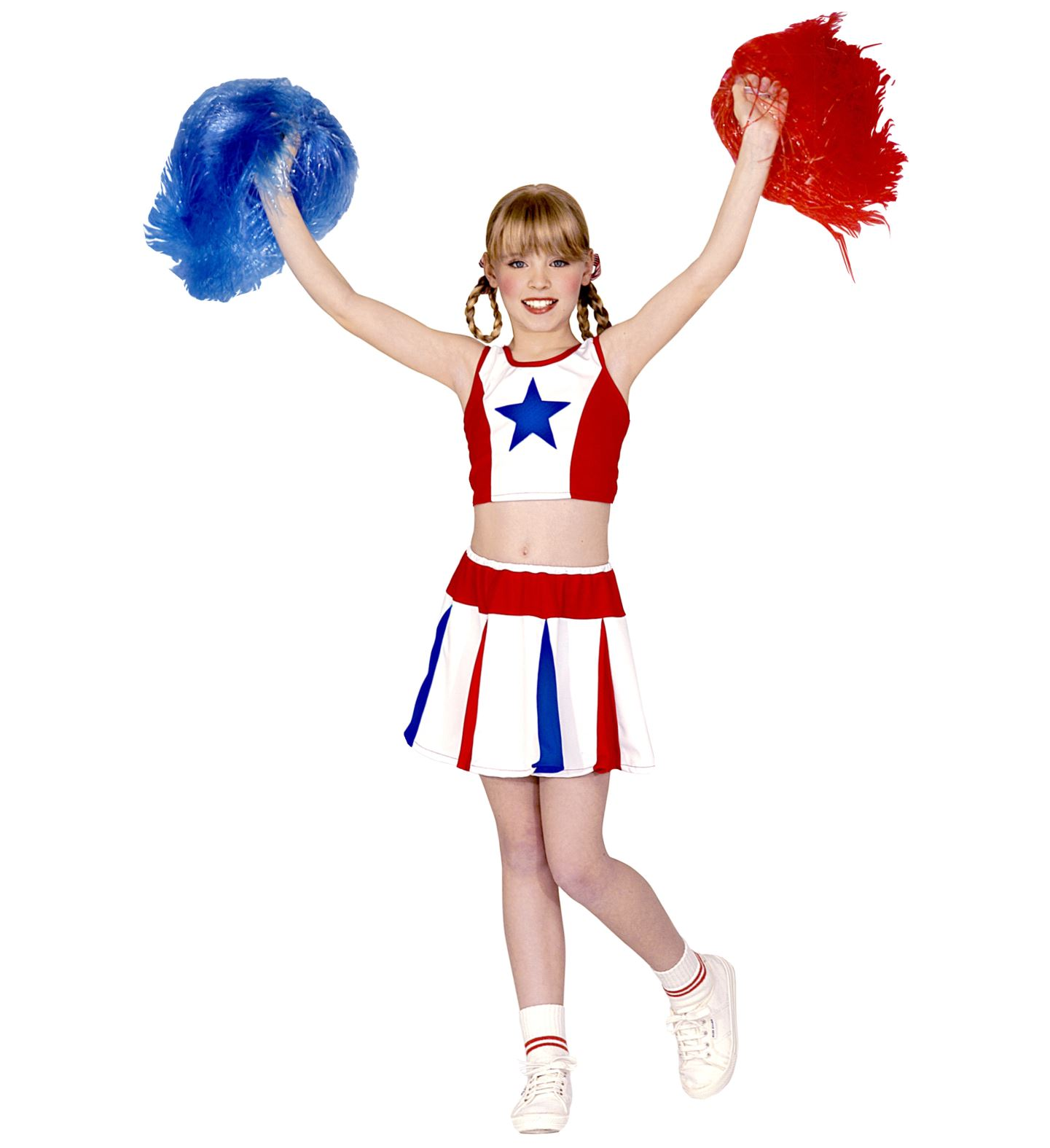 Vestito Carnevale Cheerleader Travestimento Costume per Bambini Feste a Tema - 3814