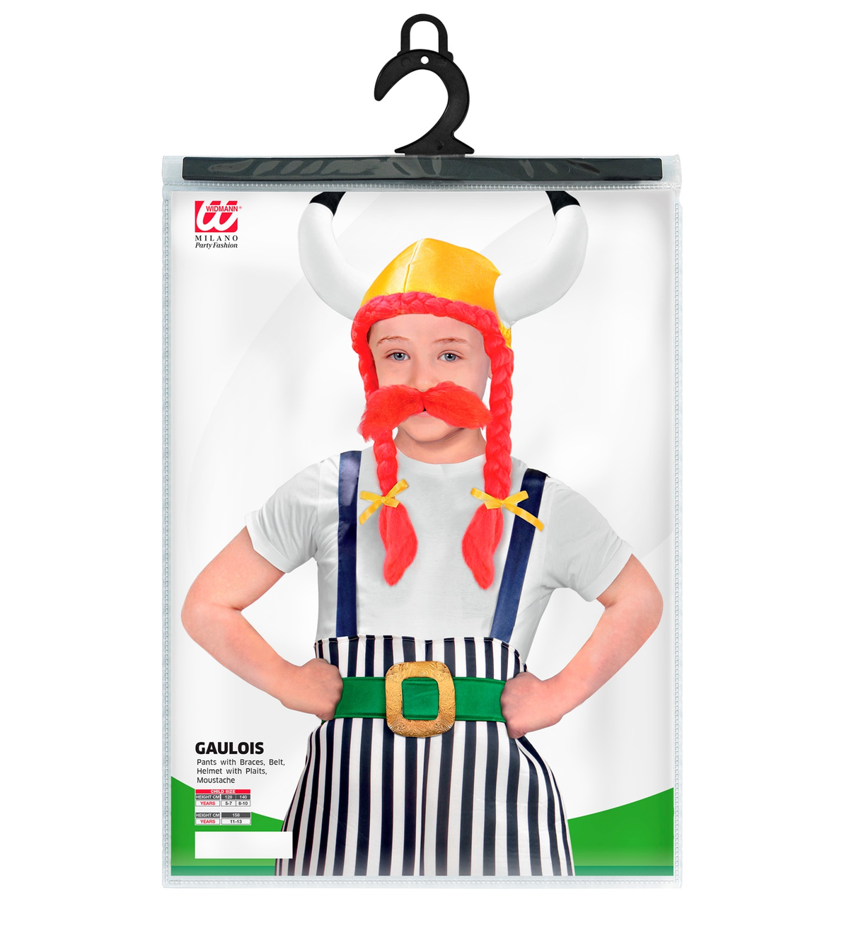 Costume Vestito Gaulois Obelix Travestimento per Bambini Carnevale Cosplay - 3828
