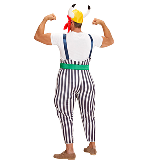 Vestito Carnevale Gaulois Obelix Costume Travestimento Carnevale Uomo - 3962