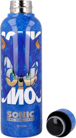 Borraccia Termica Sonic the Hedgedog in Acciaio Inox Bottiglia 515 Ml con Tappo a Vite  - 00491