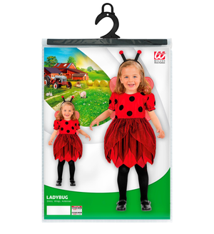 Vestito Carnevale Coccinella Travestimento Costume per Bambini Feste a Tema - 4932
