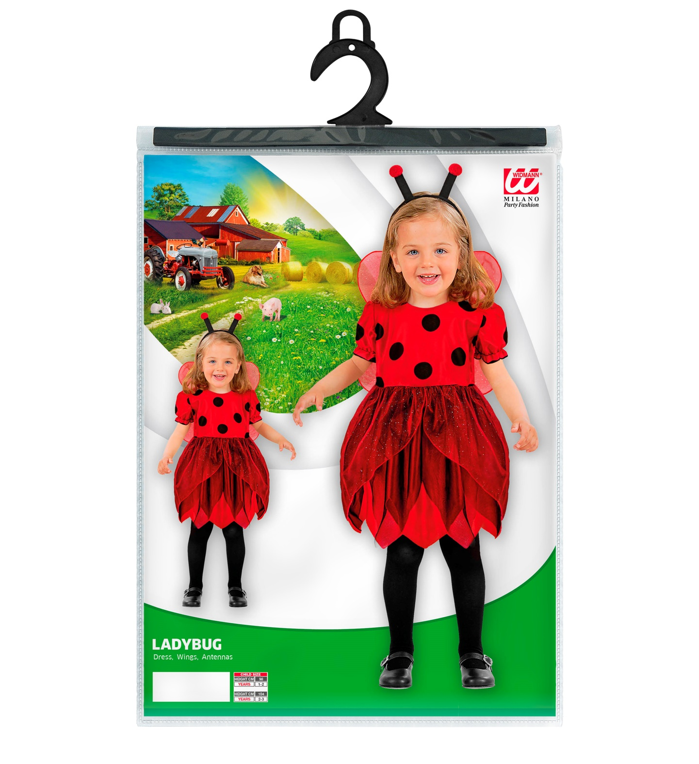 Vestito Carnevale Coccinella Travestimento Costume per Bambini Feste a Tema - 4932
