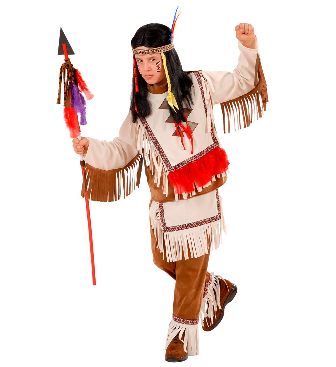 Costume Vestito Indiano Travestimento per Bambini Carnevale Cosplay - 5536
