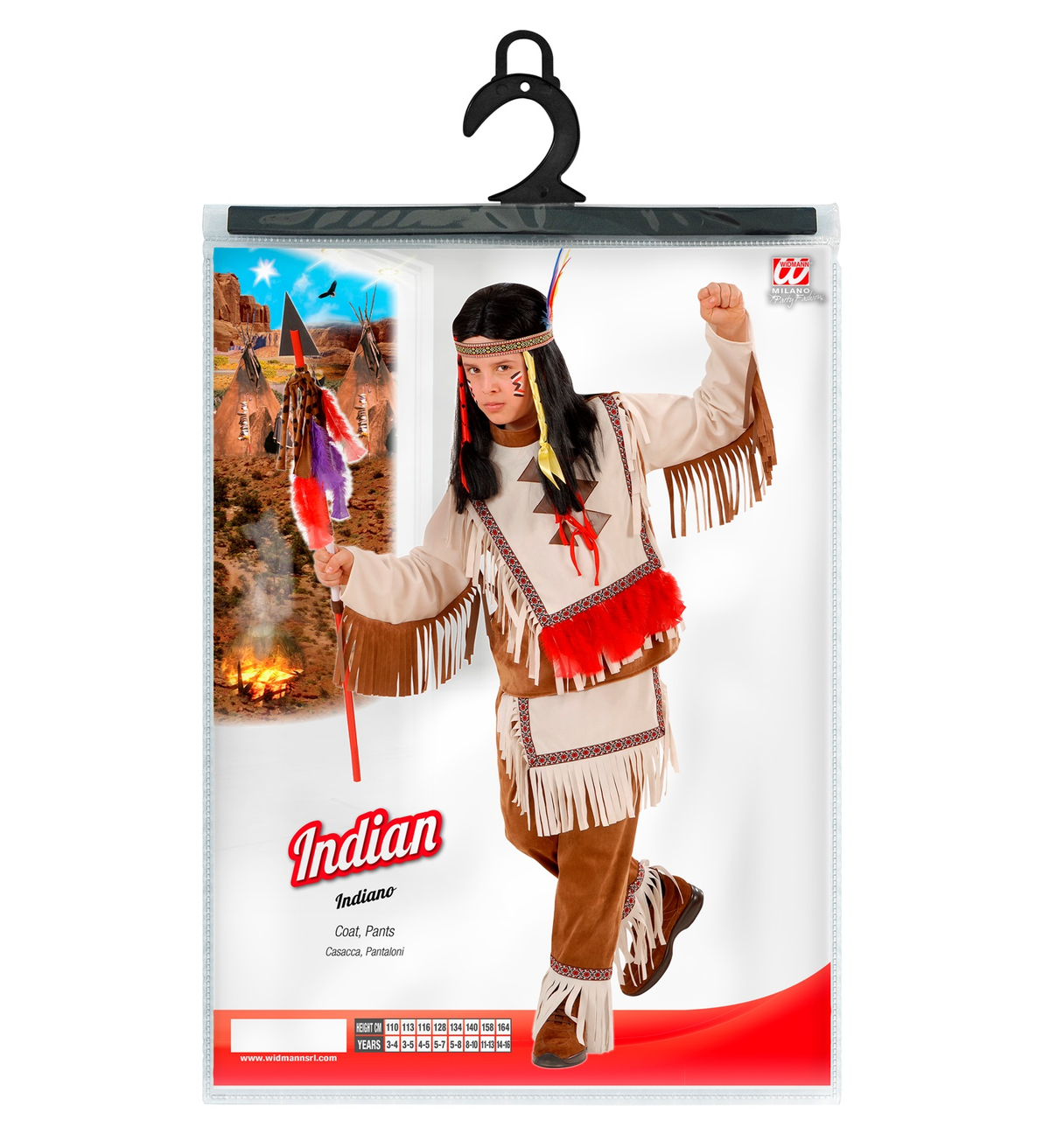 Costume Vestito Indiano Travestimento per Bambini Carnevale Cosplay - 5536