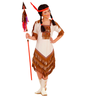 Vestito Carnevale Indiana Travestimento Costume per Bambini Feste a Tema - 5581