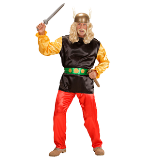 Vestito Carnevale Gaulois Asterix Costume Travestimento Carnevale Uomo - 5656